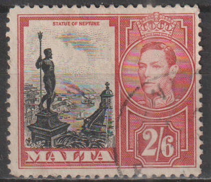MALTA 1938 King George VI and Local Motifs ULH SG 229