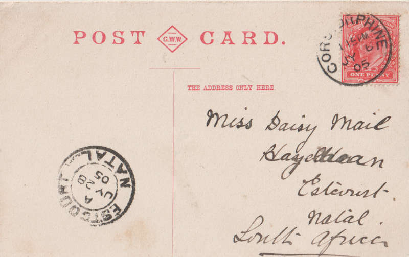 USED POST CARD 1905