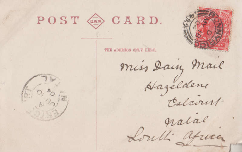 USED POST CARD 1904