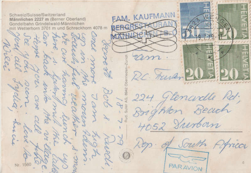 USED POST CARD