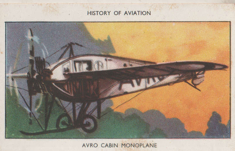 CIGARETTE CARD HISTORY OF AVIATION #4