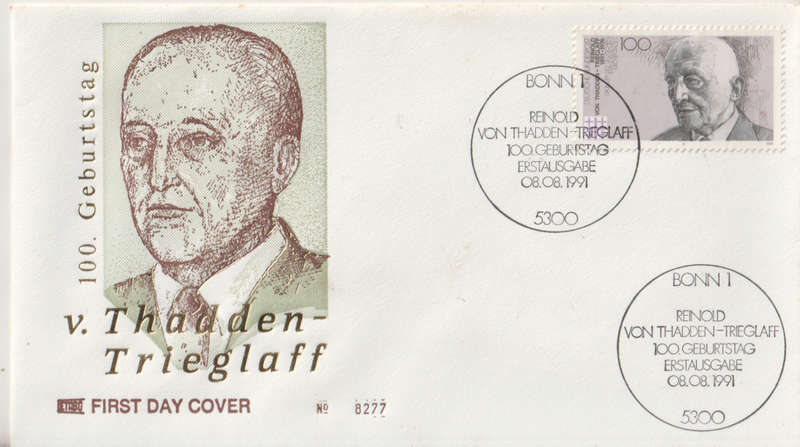 GERMANY 1991 The 150th Anniversary of the German Patriotic Songs FDC SG 2410
