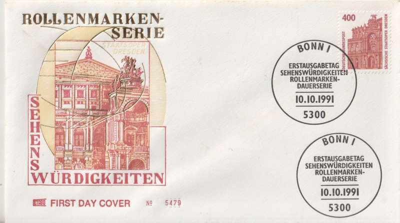 GERMANY 1991 The State Opera in Dresden FDC SG 2220