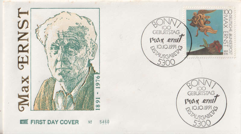 GERMANY 1991 The 100th Anniversary of the Birth of Max Ernst FDC SG 2422