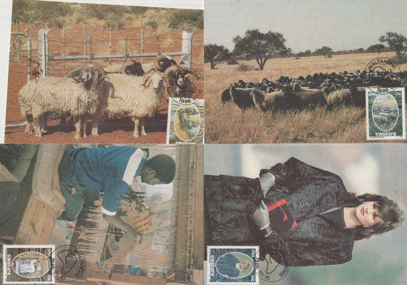 SWA 1986 Karakul Fur Industry MAXI CARD/POST CARD SET