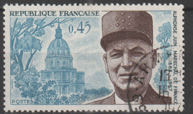 FRANCE 1970 Marshal Juin Commemoration ULH SG 1864