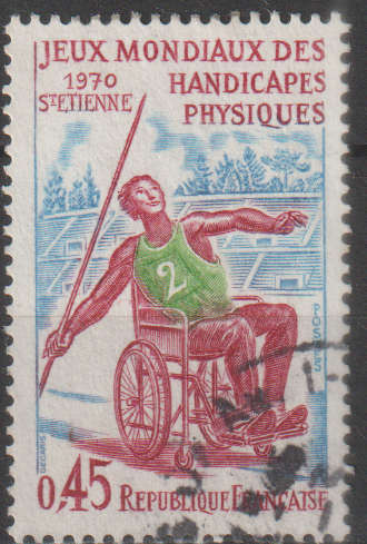 FRANCE 1970 World Games for the Physically Handicapped - St. Etienne ULH SG 1886