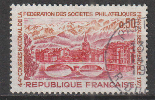 FRANCE 1971 Federation of Philatelic Societies Congress, Grenoble ULH SG 1927