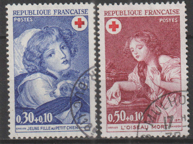FRANCE 1971 Red Cross ULH SG 1942/3