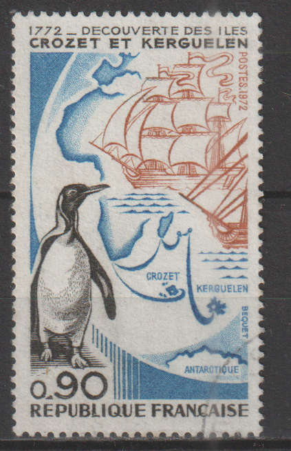 FRANCE 1972 The 200th Anniversary of the Discovery of Crozet Islands and Kerguelen ULH SG 1948
