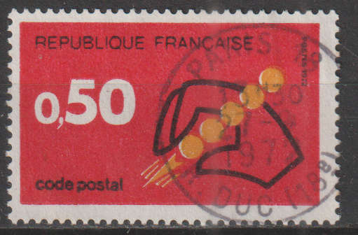 FRANCE 1972 Postal Code Campaign UNH SG 1970
