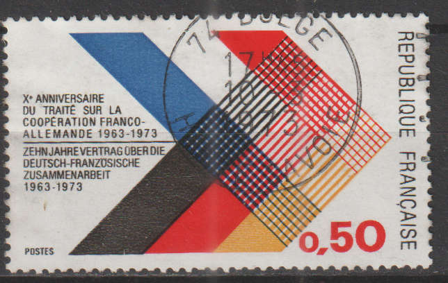 FRANCE 1973 The 10th Anniversary of Franco-German Co-operation Treaty ULH SG 1983