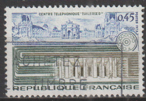 FRANCE 1973 Tuileries Palace and New Telephone Exchange ULH SG 1997