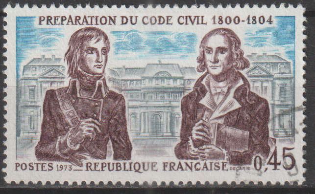 FRANCE 1973 Napoleon and Portalis - Preparation of Civil Code ULH SG 2017