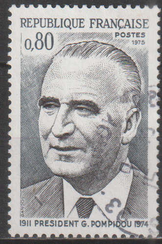 FRANCE 1975 President Georges Pompidou Commemoration ULH SG 2076