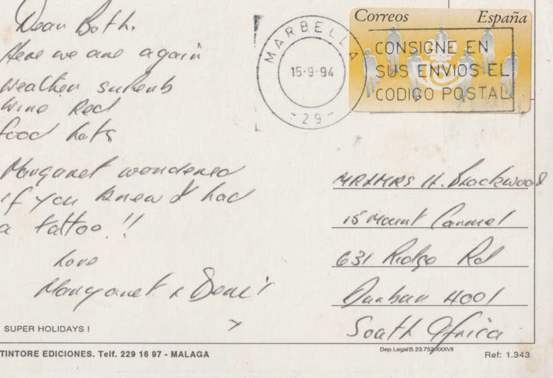 USED POST CARD