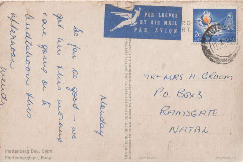 USED POST CARD SA