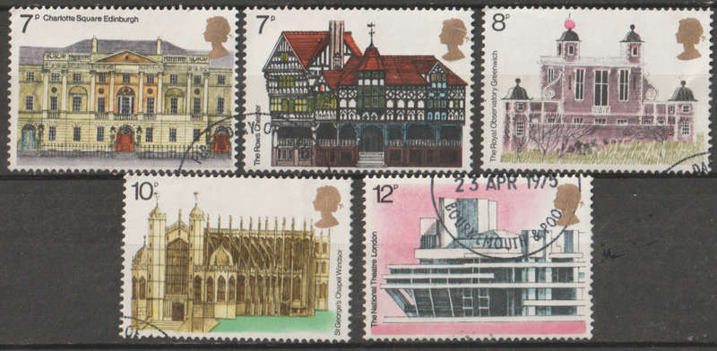 ENGLAND 1975 Townscapes UNH SG 975-9