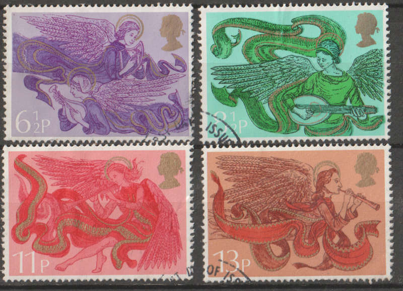 ENGLAND 1975 Christmas Stamps  UNH SG 993-6