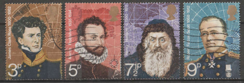 ENGLAND 1972 British Polar Explorers UNH SG 897-900
