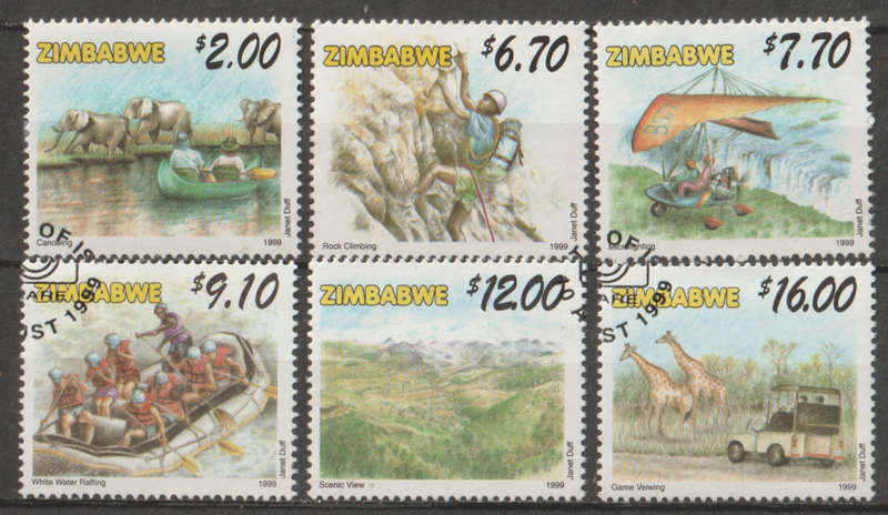 ZIMBABWE 1999 Tourism in Zimbabwe UNH SG 992-997