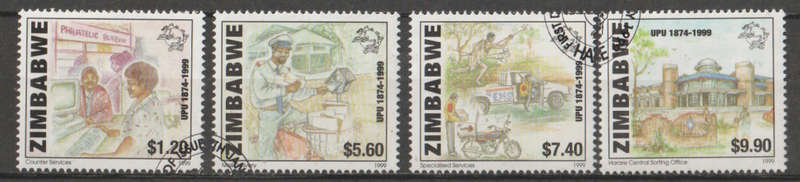 ZIMBABWE 1999 The 125th Anniversary of U.P.U. UNH SG 980-3