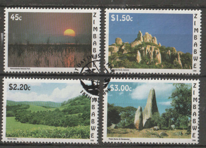 ZIMBABWE 1996 Scenic Views UNH SG 928-31
