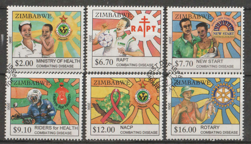 ZIMBABWE 2000 Health Promotion Campaign UNH SG 1032-7