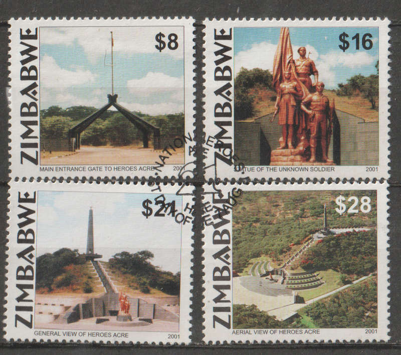 ZIMBABWE  2001 The 21st Anniversary of Independence - Heroes Acre Memorial, Harare UNH SG 1060-3