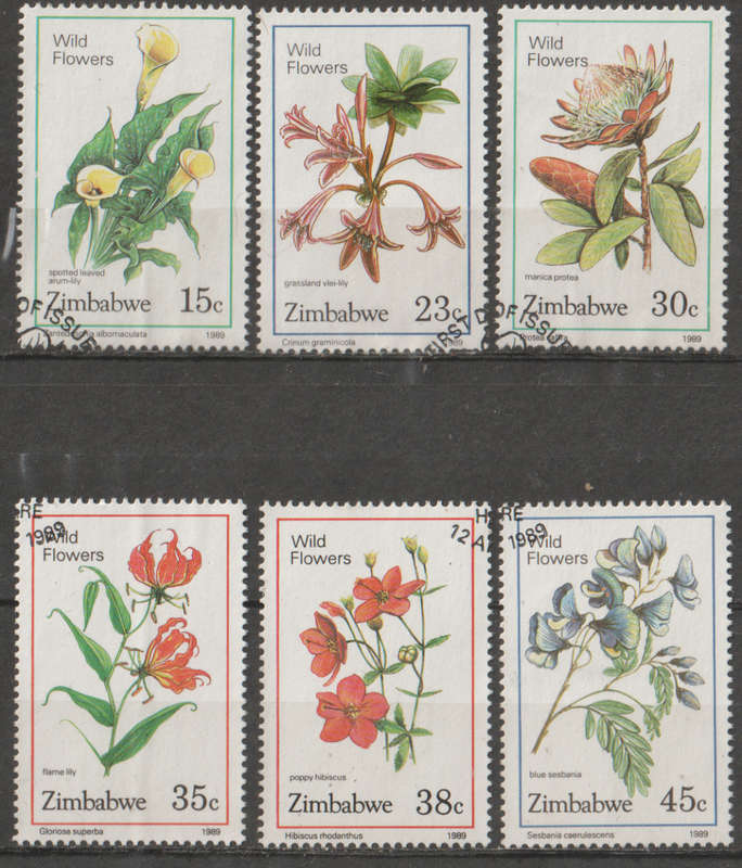 ZIMBABWE 1989 Wild Flowers UNH SG 750-5