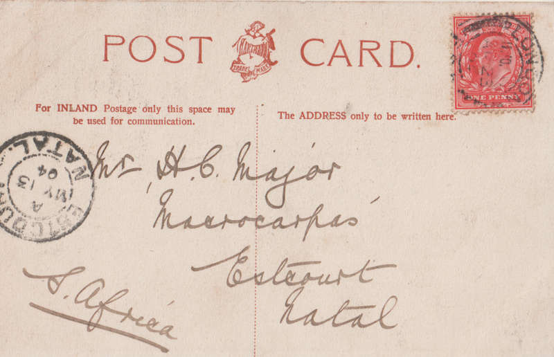 USED POST CARD 1904