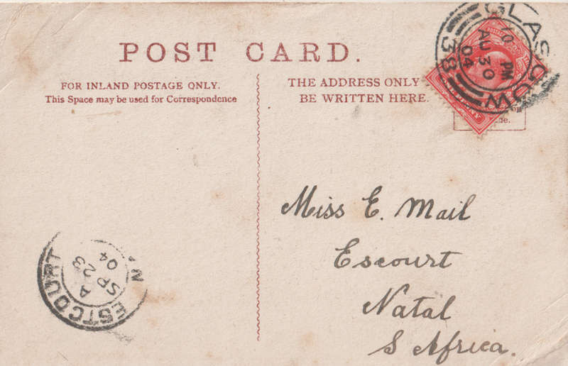 USED POST CARD 1904