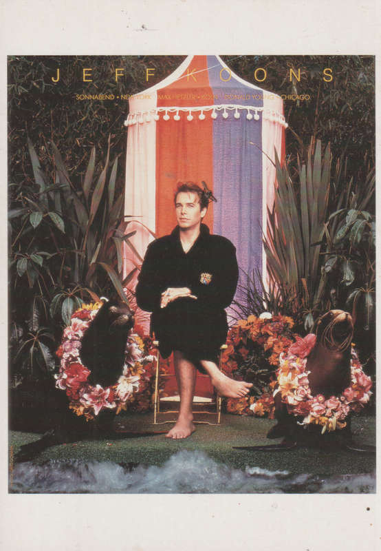 MINT POST CARD  JEFF KOONS ART
