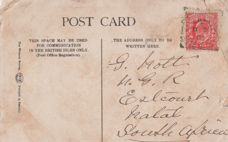 USED POST CARD 1903