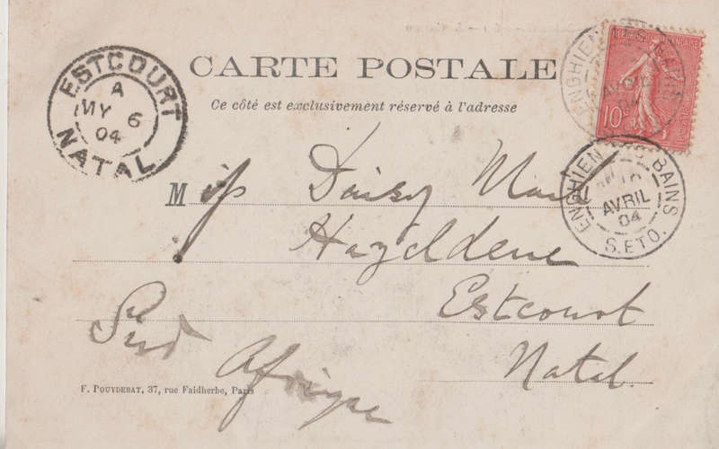 USED POST CARD 1904