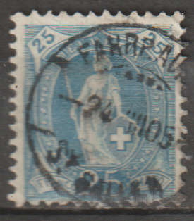 SWITZERLAND 1899 -1900 New Colors UNH SG 207