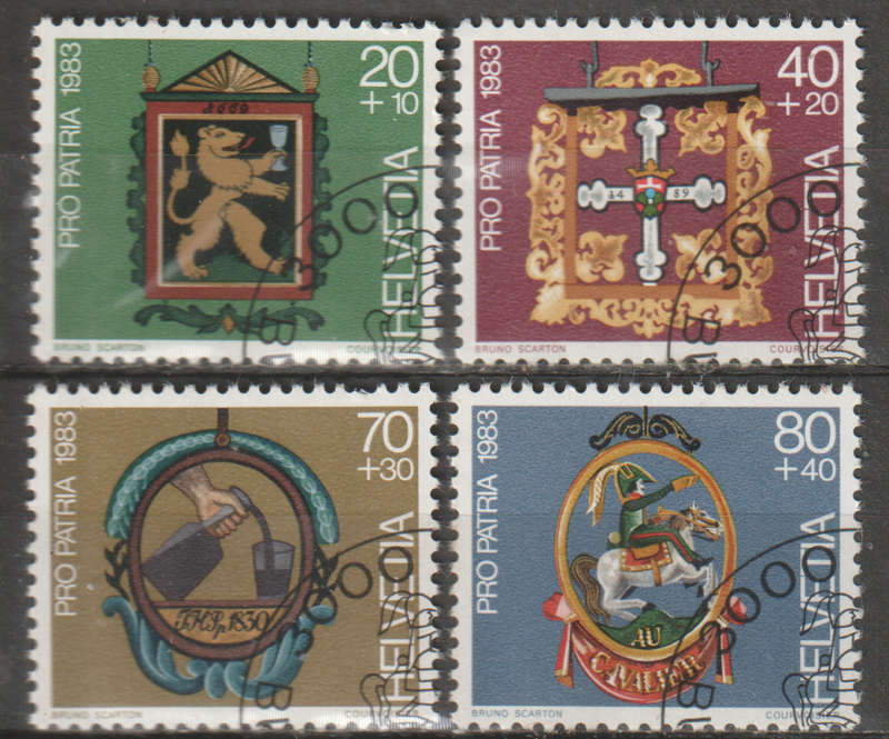 SWITZERLAND 1983 Pro Patria - Signs CTO SG 1056-9