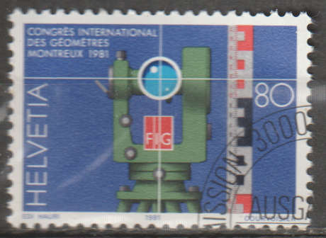SWITZERLAND  1981 International Congress of Surveyors CTO SG 1005
