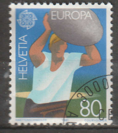 SWITZERLAND  1981 EUROPA Stamps - Folklore CTO SG 1009