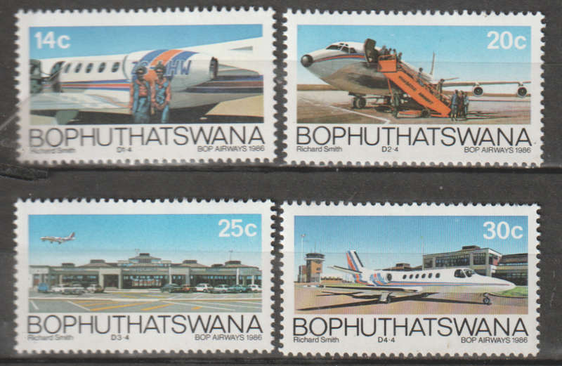 BOPHUTHATSWANA 1986 `B.O.P.` Airways UMM