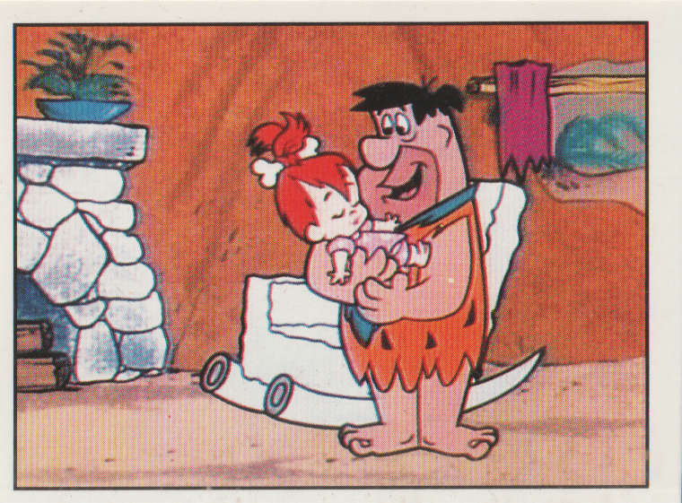 PANINI FLINTSTONES COLLECTABLE STICKER #91