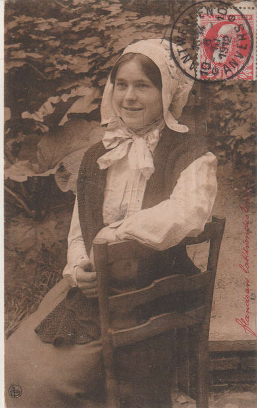 USED POST CARD BELGIUM