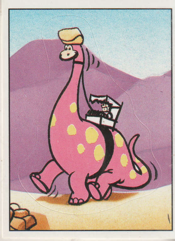 PANINI FLINTSTONES COLLECTABLE STICKER #131