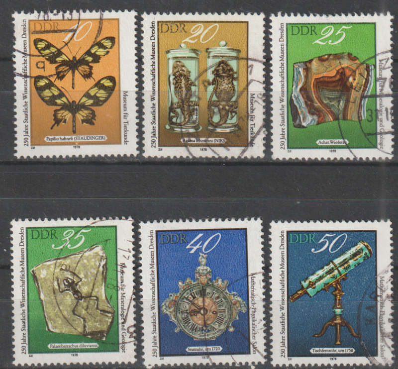 DDR 1978 The 250th Anniversary of Dresden Museum of Science ULH SG E2080-5
