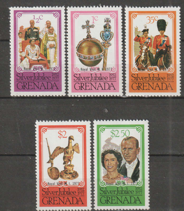 GRENADA 1977 The 25th Anniversary of the Reign of Queen Elizabeth II UMM SG 857-61
