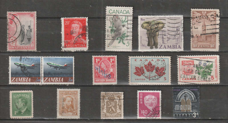 WORLD SELECTION BID PER STAMP TO TAKE ALL CARD EXCLUDED