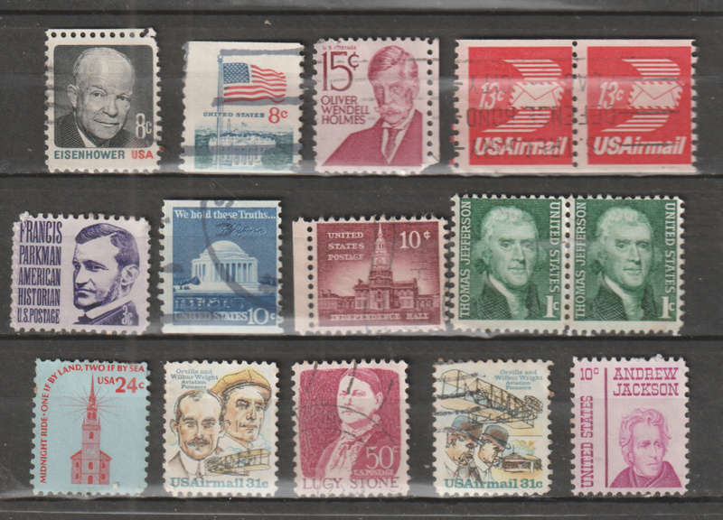 USA SELECTION BID PER STAMP TO TAKE ALL CARD EXCLUDED