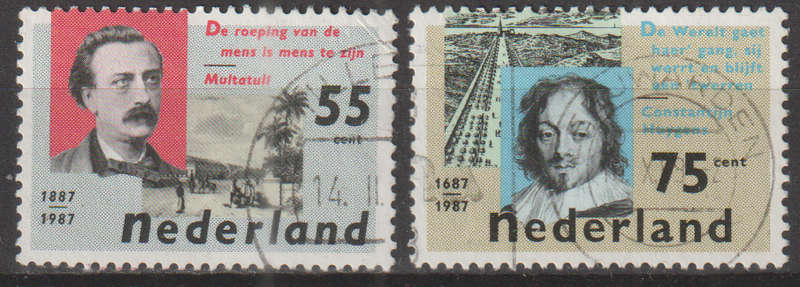 NETHERLANDS 1987 Dutch Literature ULH SG 1501/2