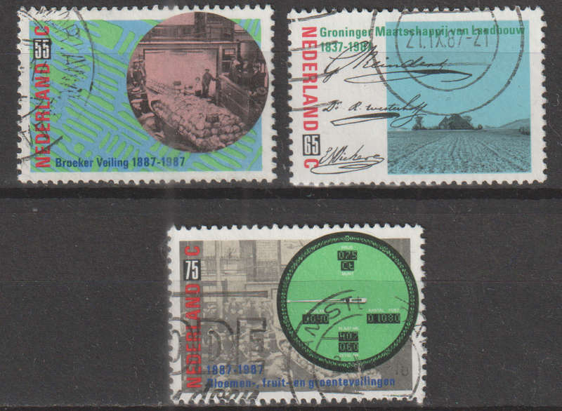 NETHERLANDS 1987 Agriculture ULH SG 1508-10