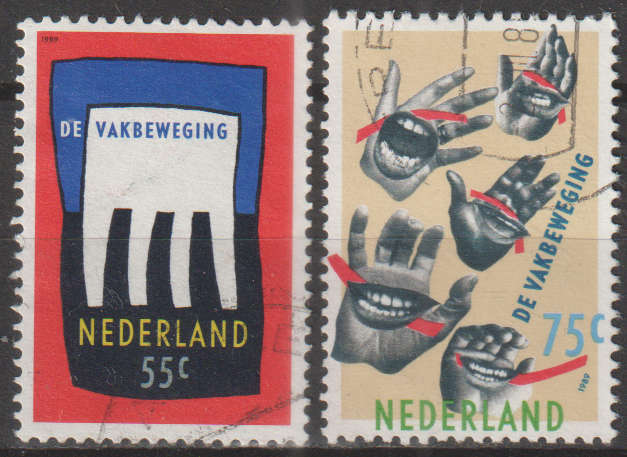NETHERLANDS 1989 Trade Unions ULH SG 1549/50